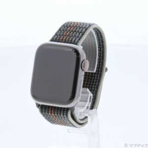 (中古)Apple Apple Watch Series 8 GPS + Cellular 41mm グラファイトステンレススチールケース ミッドナイトスポーツループ(305-ud)