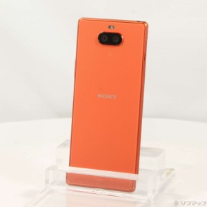 (中古)SONY Xperia 8 64GB オレンジ SOV42 auロック解除SIMフリー(276-ud)