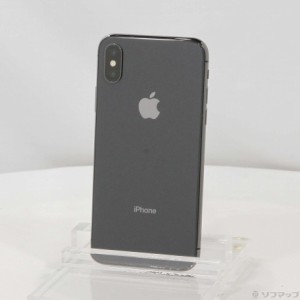 (中古)Apple iPhoneX 256GB スペースグレイ MQC12J/A SIMフリー(377-ud)