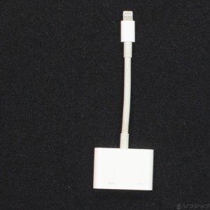 (中古)Apple Lightning-Digital AVアダプタ MD826AM/A(276-ud)