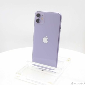 (中古)Apple iPhone11 128GB パープル MWM52J/A SoftBank(348-ud)