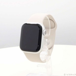(中古)Apple Apple Watch Series 9 GPS 41mm シルバーアルミニウムケース スターライトスポーツバンド(258-ud)