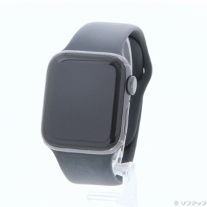 (中古)Apple Apple Watch SE 第1世代 GPS 40mm スペースグレイアルミニウムケース ミッドナイトスポーツバンド(349-ud)