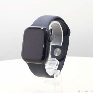 (中古)Apple Apple Watch Series 8 GPS 41mm ミッドナイトアルミニウムケース ミッドナイトスポーツバンド(377-ud)