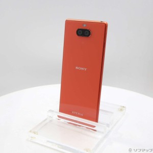 (中古)SONY Xperia 8 64GB オレンジ SOV42 auロック解除SIMフリー(349-ud)