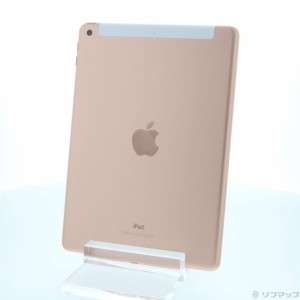(中古)Apple iPad 第6世代 32GB ゴールド MRM02J/A auロック解除SIMフリー(198-ud)