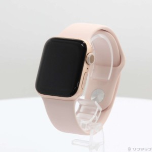(中古)Apple Apple Watch Series 5 GPS 40mm ゴールドアルミニウムケース ピンクサンドスポーツバンド(276-ud)