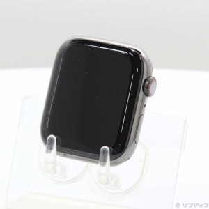 (中古)Apple Apple Watch Series 8 GPS + Cellular 45mm グラファイトステンレススチールケース バンド無し(349-ud)