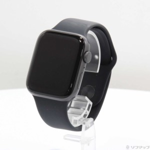 (中古)Apple Apple Watch Series 5 GPS 44mm スペースグレイアルミニウムケース ブラックスポーツバンド(262-ud)