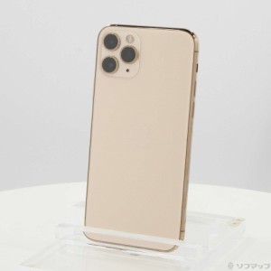 (中古)Apple iPhone11 Pro 64GB ゴールド MWC52J/A SIMフリー(384-ud)