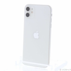 (中古)Apple iPhone11 128GB ホワイト MWM22J/A SoftBank(384-ud)