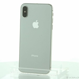 (中古)Apple iPhoneX 64GB シルバー MQAY2J/A SIMフリー(305-ud)