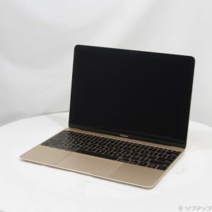 (中古)Apple MacBook 12-inch Mid 2017 MNYK2J/A Core_m3 1.2GHz 8GB SSD256GB ゴールド (10.15 Catalina)(349-ud)