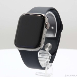 (中古)Apple Apple Watch Series 9 GPS + Cellular 45mm ミッドナイトアルミニウムケース ミッドナイトスポーツバンド(262-ud)