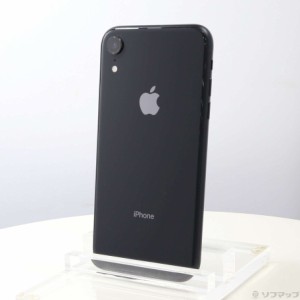 (中古)Apple iPhoneXR 64GB ブラック MT002J/A SIMフリー(305-ud)