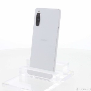 (中古)SONY Xperia 10 II 64GB ホワイト SOV43 auロック解除SIMフリー(276-ud)