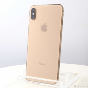 (中古)Apple iPhoneXS Max 256GB ゴールド MT6W2J/A SIMフリー(262-ud)