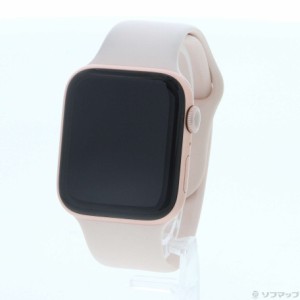 (中古)Apple Apple Watch Series 5 GPS 44mm ゴールドアルミニウムケース ピンクサンドスポーツバンド(269-ud)