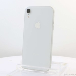 (中古)Apple iPhoneXR 64GB ホワイト MT032J/A SIMフリー(349-ud)