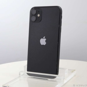 (中古)Apple iPhone11 64GB ブラック MHDA3J/A SIMフリー(262-ud)