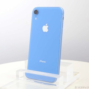 (中古)Apple iPhoneXR 64GB ブルー MT0E2J/A SIMフリー(381-ud)