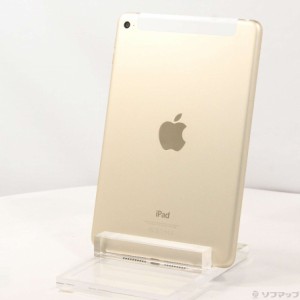 (中古)Apple iPad mini 4 64GB ゴールド MK752J/A docomoロック解除SIMフリー(348-ud)