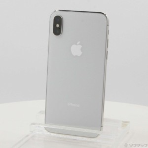 (中古)Apple iPhoneX 64GB シルバー MQAY2J/A SIMフリー(262-ud)