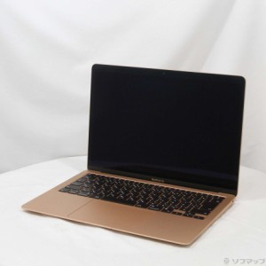 (中古)(展示品) MacBook Air 13.3-inch Late 2020 MGND3J/A M1 8コアCPU_7コアGPU 8GB SSD256GB ゴールド (14.4 Sonoma)(276-ud)