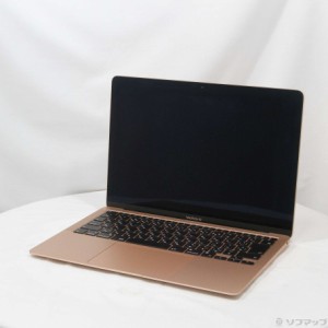 (中古)(展示品) MacBook Air 13.3-inch Late 2020 MGND3J/A M1 8コアCPU_7コアGPU 8GB SSD256GB ゴールド (14.3 Sonoma)(269-ud)