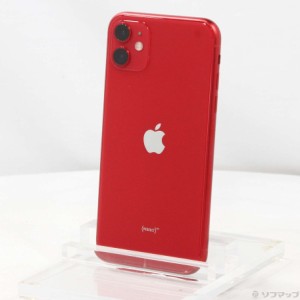 (中古)Apple iPhone11 64GB プロダクトレッド MHDD3J/A SIMフリー(262-ud)