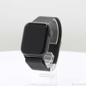 (中古)Apple Apple Watch Series 5 GPS 40mm スペースグレイアルミニウムケース グラファイトミラネーゼループ(252-ud)