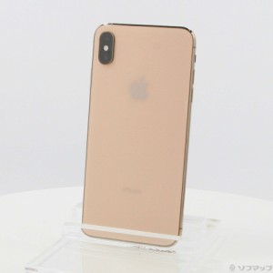 (中古)Apple iPhoneXS Max 256GB ゴールド MT6W2J/A SIMフリー(344-ud)