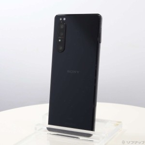 (中古)SONY Xperia 1 II 128GB ブラック AUXP1II auロック解除SIMフリー(295-ud)