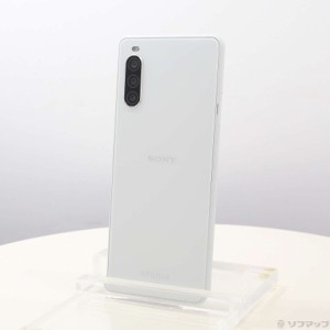 (中古)SONY Xperia 10 II 64GB ホワイト SOV43 auロック解除SIMフリー(276-ud)