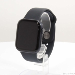 (中古)Apple Apple Watch Series 8 GPS 45mm ミッドナイトアルミニウムケース ミッドナイトスポーツバンド(349-ud)