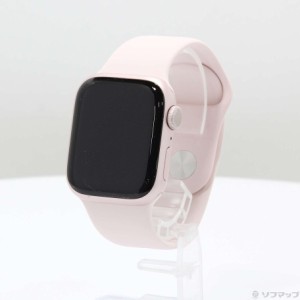 (中古)Apple Apple Watch Series 9 GPS 41mm ピンクアルミニウムケース ライトピンクスポーツバンド(269-ud)