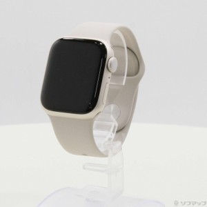 (中古)Apple (展示品) Apple Watch Series 9 GPS 41mm スターライトアルミニウムケース スターライトスポーツバンド(262-ud)
