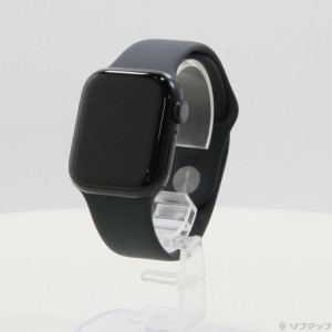 (中古)Apple (展示品) Apple Watch Series 9 GPS 41mm ミッドナイトアルミニウムケース ミッドナイトスポーツバンド(258-ud)