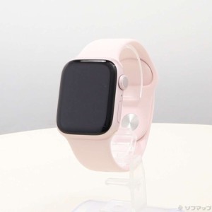 (中古)Apple Apple Watch Series 9 GPS 41mm ピンクアルミニウムケース ライトピンクスポーツバンド(262-ud)