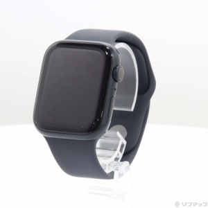 (中古)Apple Apple Watch Series 9 GPS 45mm ミッドナイトアルミニウムケース ミッドナイトスポーツバンド(349-ud)