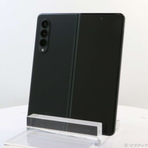 (中古)SAMSUNG Galaxy Z Fold3 5G 256GB ファントムグリーン SCG11 auロック解除SIMフリー(381-ud)