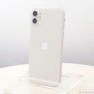 (中古)Apple iPhone11 128GB ホワイト MWM22J/A SIMフリー(377-ud)