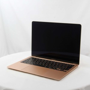 (中古)(展示品) MacBook Air 13.3-inch Late 2020 MGND3J/A M1 8コアCPU_7コアGPU 8GB SSD256GB ゴールド (14.4 Sonoma)(196-ud)