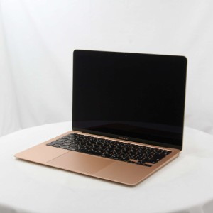 (中古)(展示品) MacBook Air 13.3-inch Late 2020 MGND3J/A M1 8コアCPU_7コアGPU 8GB SSD256GB ゴールド (13.6 Ventura)(384-ud)