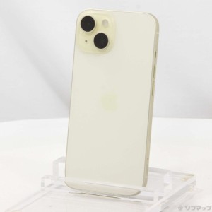 (中古)Apple iPhone15 128GB イエロー MTMK3J/A SIMフリー(198-ud)