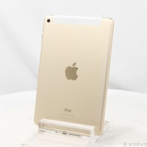 (中古)Apple iPad mini 4 32GB ゴールド MNWG2J/A docomoロック解除SIMフリー(252-ud)