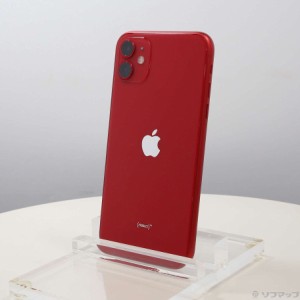 (中古)Apple iPhone11 64GB プロダクトレッド MHDD3J/A SIMフリー(258-ud)