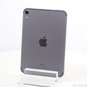 (中古)Apple iPad mini 第6世代 64GB スペースグレイ MK893J/A SIMフリー(251-ud)