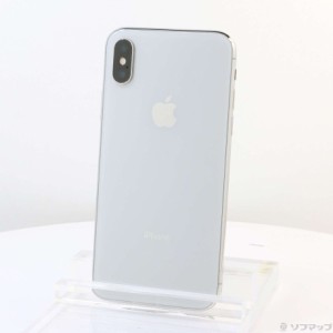 (中古)Apple iPhoneX 64GB シルバー MQAY2J/A SIMフリー(349-ud)