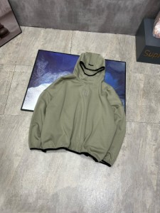 「FEAR OF GOD ESSENTIALS」 エッセンシャルズ リバーシブルニットスポーツルーズフードスウェットシャツ